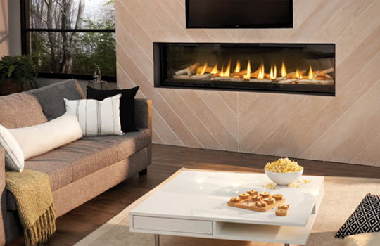 Luxuria Series fireplace in a modern home